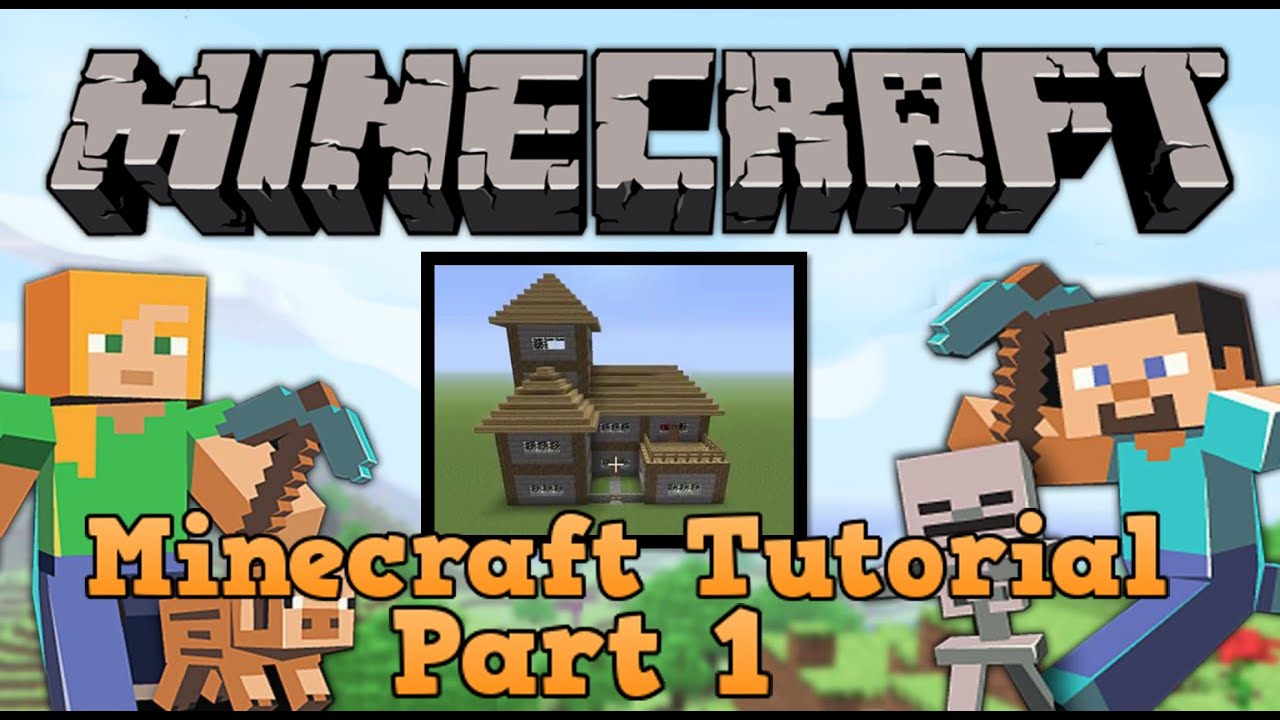 Minecraft Survival House Tutorial Part 1 - YouTube