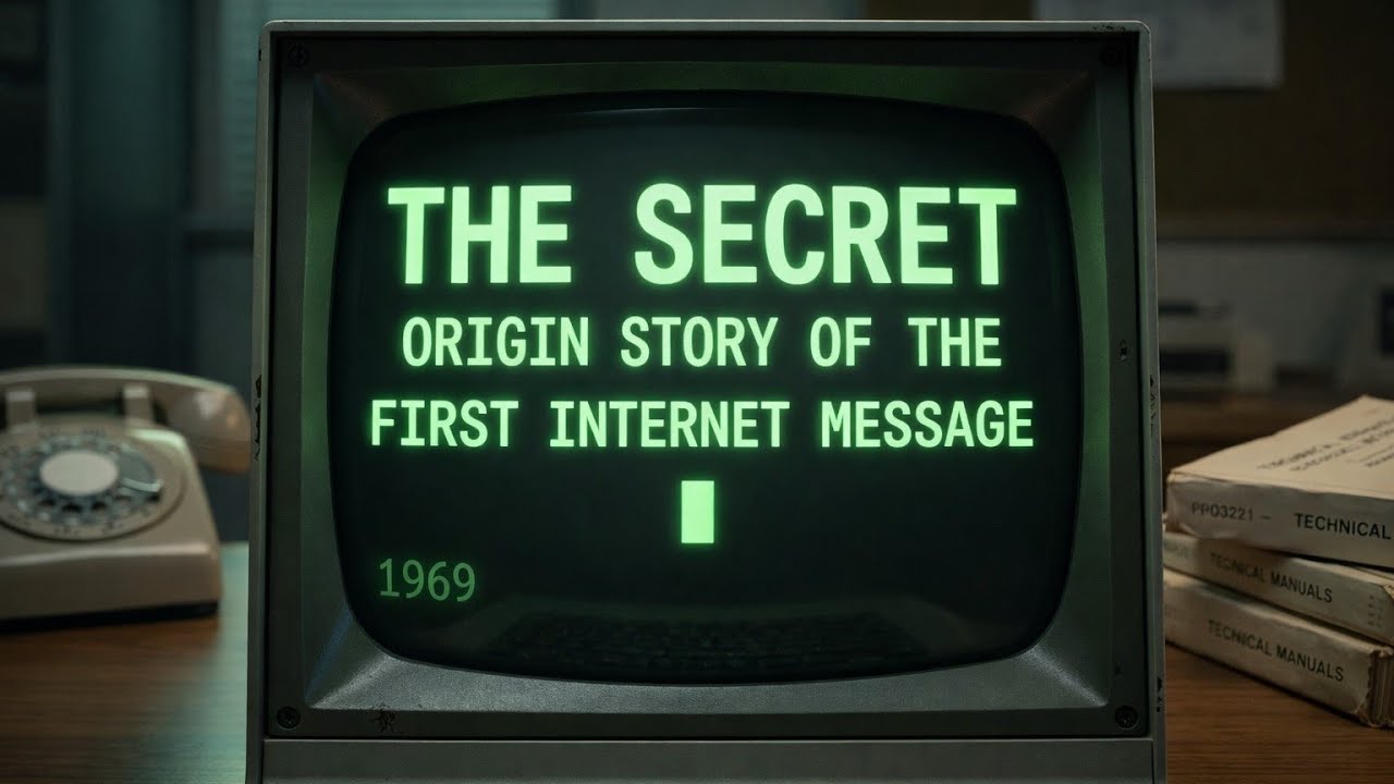 The Secret Origin Story of the First Internet Message (1969) - YouTube