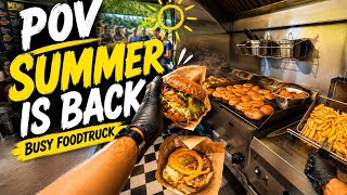     POV: Summer Is Back & The Food Truck Is CRAZY Busy! 🍔☀️/ Busiest Foodtruck😱