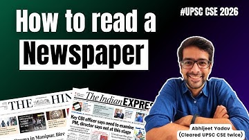 How to read a newspaper for UPSC CSE 2026? | The Hindu | Indian Express