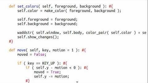 Python [curses] 14 Creating a "Player"