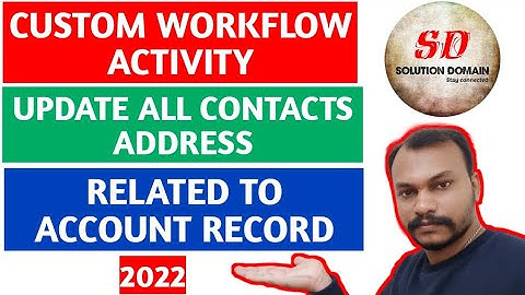 custom workflow activity to update all contacts address related to account
