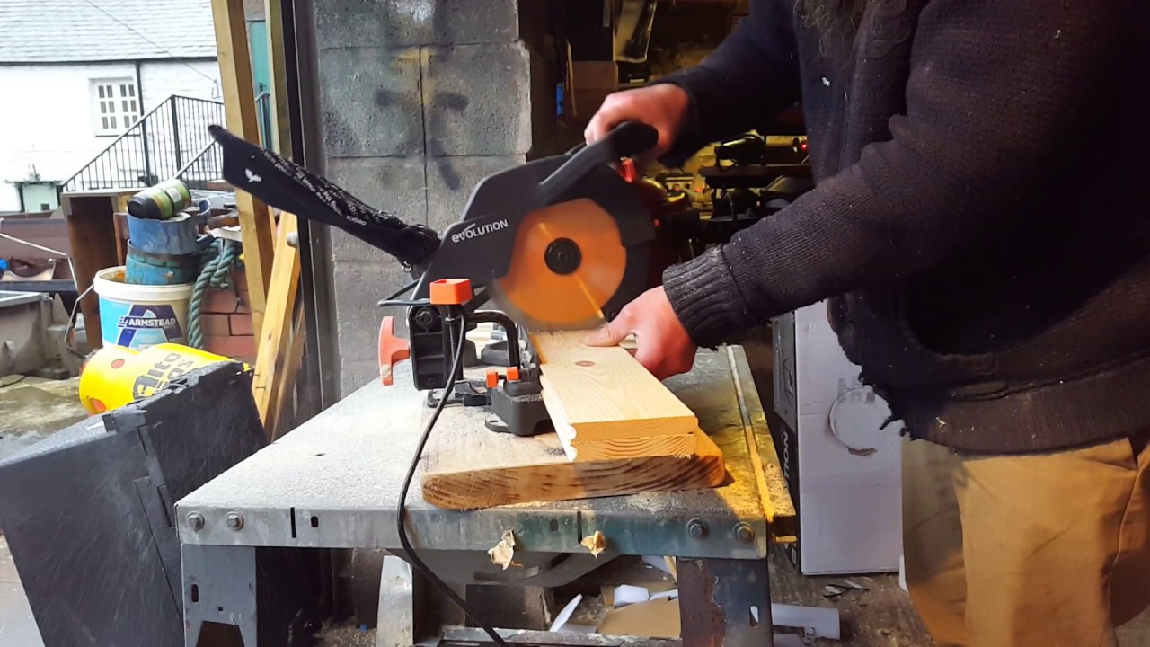 Evolution Mitre Saw R210cms Unboxing and Useage YouTube