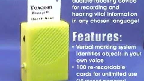 VOXCOM III - Voice Labeling System