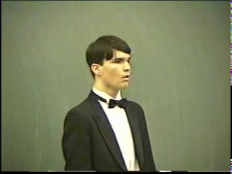 Matthew Mckinney sings "A Gypsy King am I" 16 years old