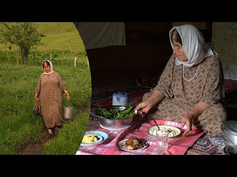 Life of a grandmother alone in the mountains of Talesh