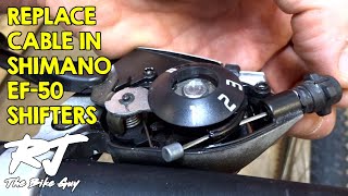 Replace Shift Cable In Shimano EF-50 Trigger Shifters by RJ The Bike Guy 19,525 views 1 year ago 2 minutes, 58 seconds