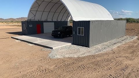 Temporary onsite shipping container work area