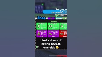 I had a dream of having a lot of emeralds in circle grinding incremental