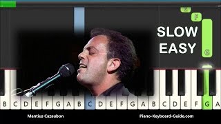 Billy Joel Piano Man Slow Easy Piano Tutorial chords