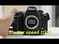 NIKON D750 Shutter slow motion