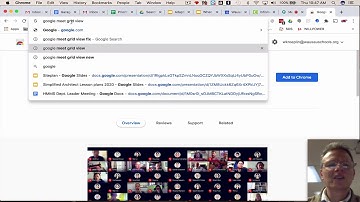 How to update grid view (fix) in google meet