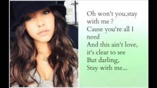 Madison Beer - Stay with me (Sam Smith cover)   Lyrics vid-