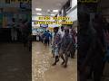 🚨 Heavy Rain Floods Erode Railway Station Subway – Ticket Disruption Caught on Camera! #flood