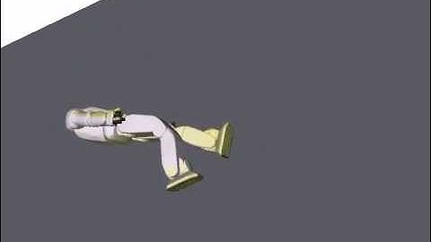 Hubo-Ach running with OpenHubo with dynamics - humanoid robot