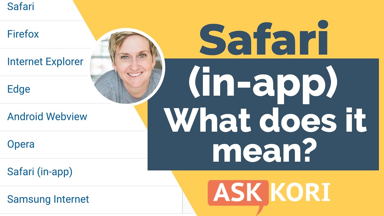 What does Safari In-App mean? Google Analytics - YouTube