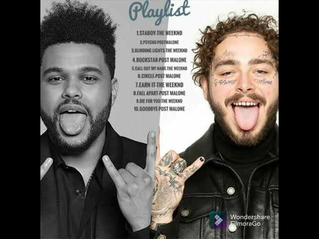 The Weeknd-Postmalone songs playlist Clean Version