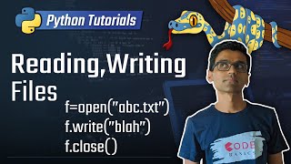 python tutorial - 13. reading/writing files