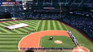 Seattle Mariners pre-game ceremonies September 11, 2011