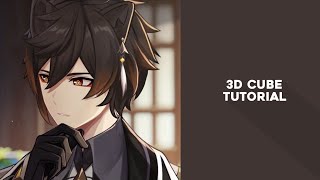 3d cube tutorial | capcut