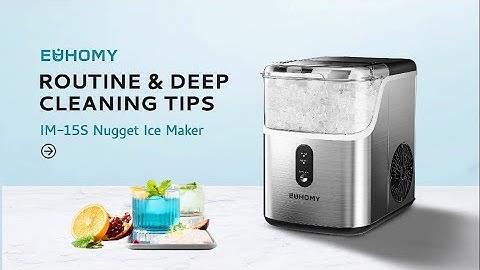 EUHOMY ICE MAKER | Daily & deep cleaning tips about your ice maker#euhomy #icemaker #nuggetice