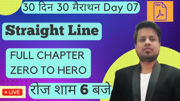 Straight Line Full Chapter|Polytechnic Maths|Day 7