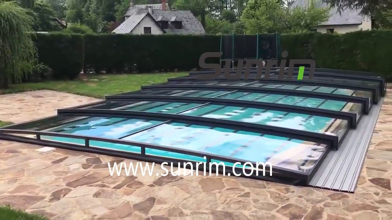 Teleskopiskt Pooltak, Pooltak, Poolskydd, Pool Höljen, Pooltäckning - Sunrim