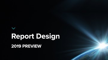 2019 Preview: Integrated Report Designer