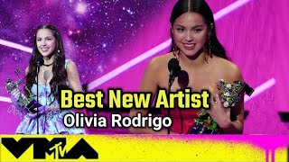 Olivia Rodrigo Won 2nd Award Best New Artist 2021 LIVE on MTV Video Music Award