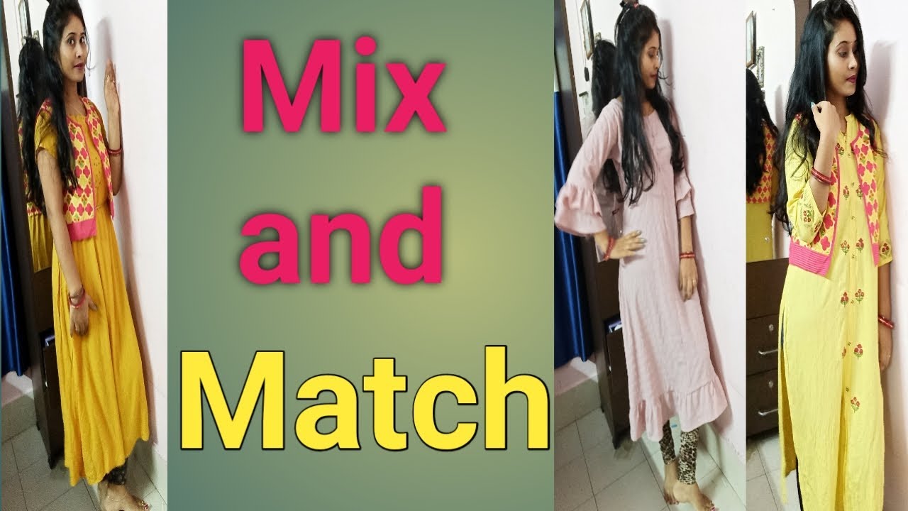 Mix and match dresshow to mix and match colors and print in ethnic