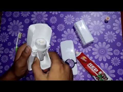 HOW TO USE AUTOmatic toothpaste holder (IN