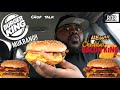 BURGER KING MUKBANG|CHEDDAR BACON KING!!!!