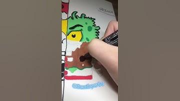 Drawing Spongebob in 4 Styles With Posca Markers Pt. 4 #shorts #viral #satisfying