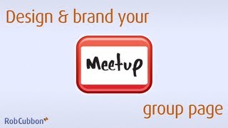 Brand and Design your MeetUp group page with logo and background image