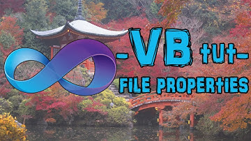 Visual Basic 2010/2008 Tutorial - How to get attributes (properties) of any file [HD] [#19]