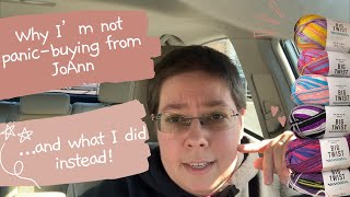 Why I’m not panic-buying JOANN Pride yarn - and what I did instead!