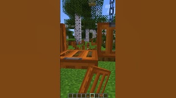 How to make working Hammock design in Minecraft! #shorts