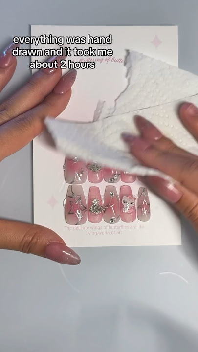 Packaging some custom press on nails #nails #packaging #nailsart #nailsnailsnails #pressonnails
