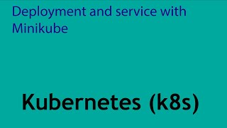 How to deploy a service with K8S and minikube, deployment and service: Hands on with JotaonCode