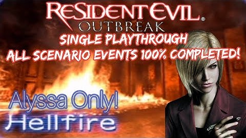 Resident Evil Outbreak-Hellfire 100% Checklist Playthrough