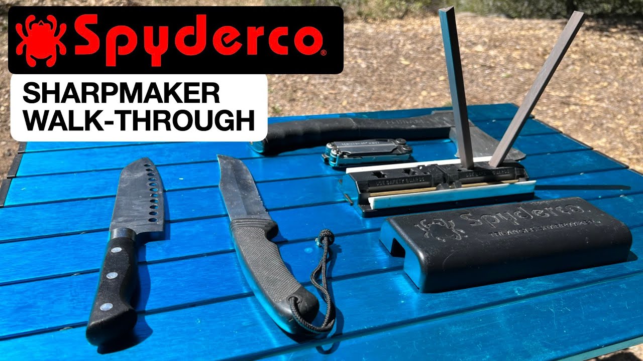 How to Sharpen a Knife With the Spyderco Sharpmaker YouTube