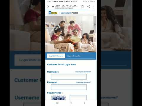 How to login on LIC Housing portal