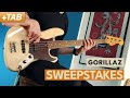 SWEEPSTAKES - Gorillaz | Bass Cover with Play Along Tabs