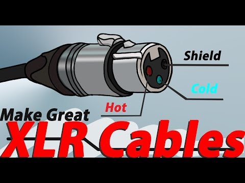 XLR Microphone Cables, How to solder connectors Studio Balanced DIY ULTRA QUIET