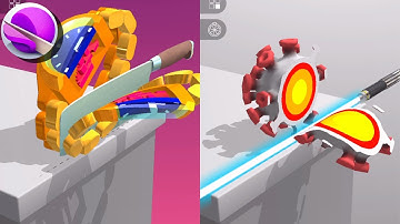 ASMR Cutting game! Relaxing sounds! Satisfying ASMR Video (Part 105)