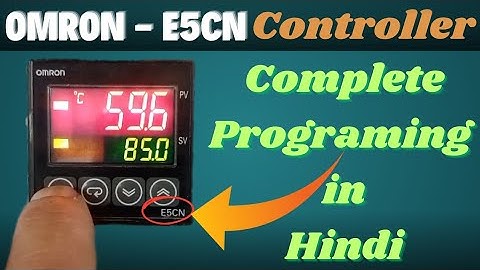 Omron e5cn temperature controller settings in hindi