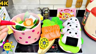 Making Rice Balls and Tofu Soup with Kitchen Toys | Nhat Ky TiTi 191