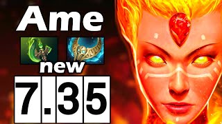 Аме на керри Лине, через паразму и брошку - Ame Lina 7.35 DOTA 2