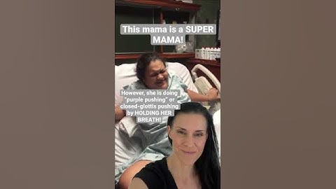 Baby Pushes During LABOR (2nd Stage) #shorts