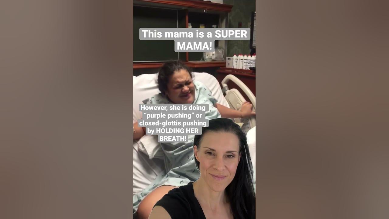 Baby Pushes During LABOR (2nd Stage) #shorts